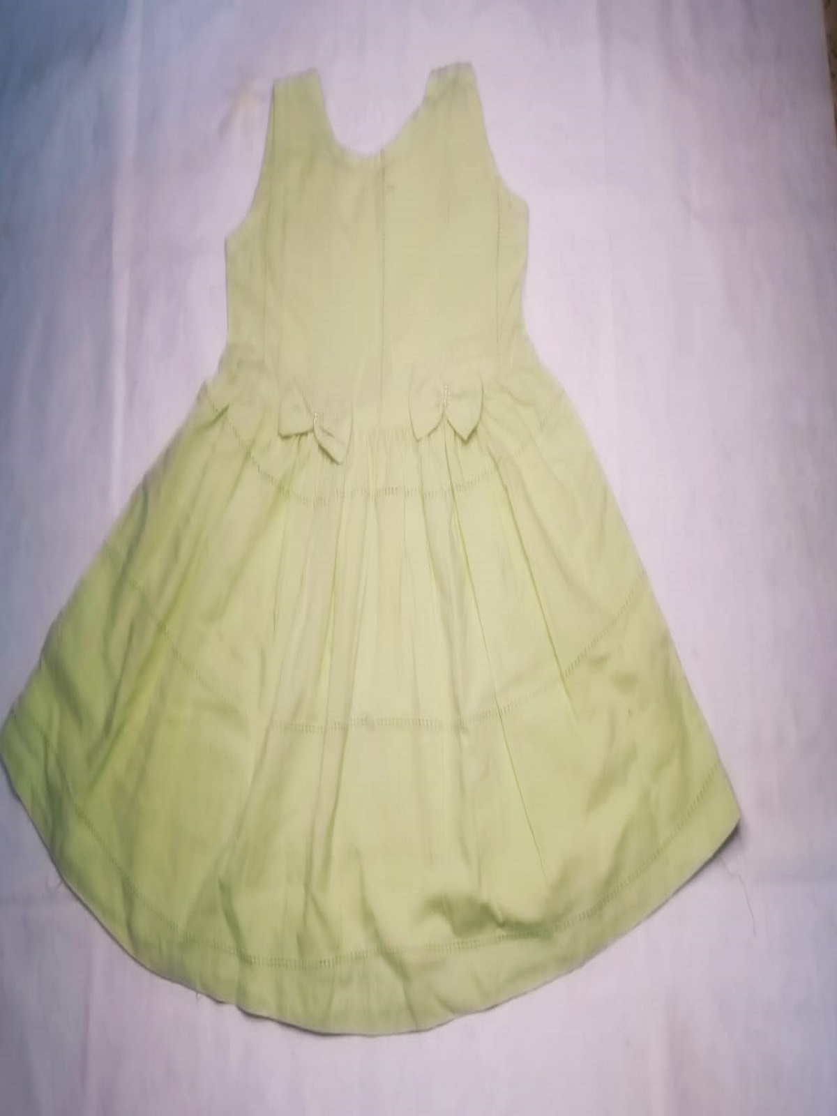 ZZC L Green Chicken Kari Stitched Frock